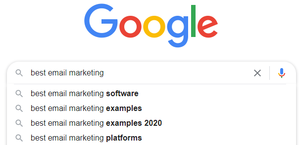 ベストなメールマーケティングソフトウェア Google検索